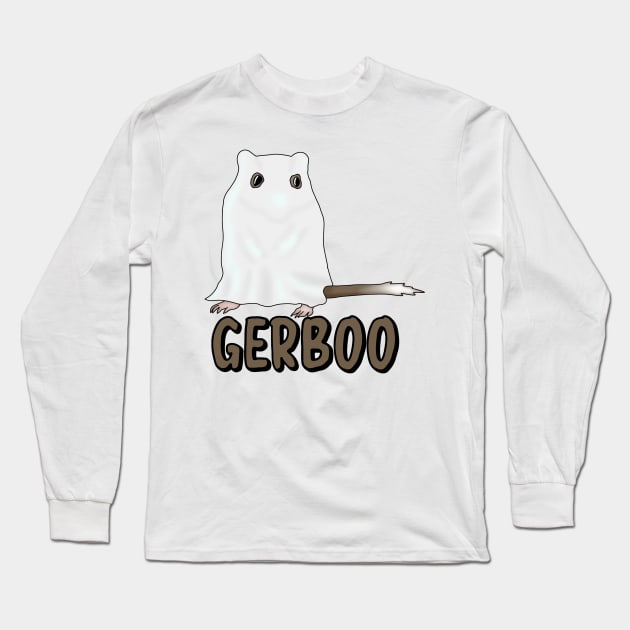 Gerboo (cute gerbil ghost costume) Long Sleeve T-Shirt by Becky-Marie